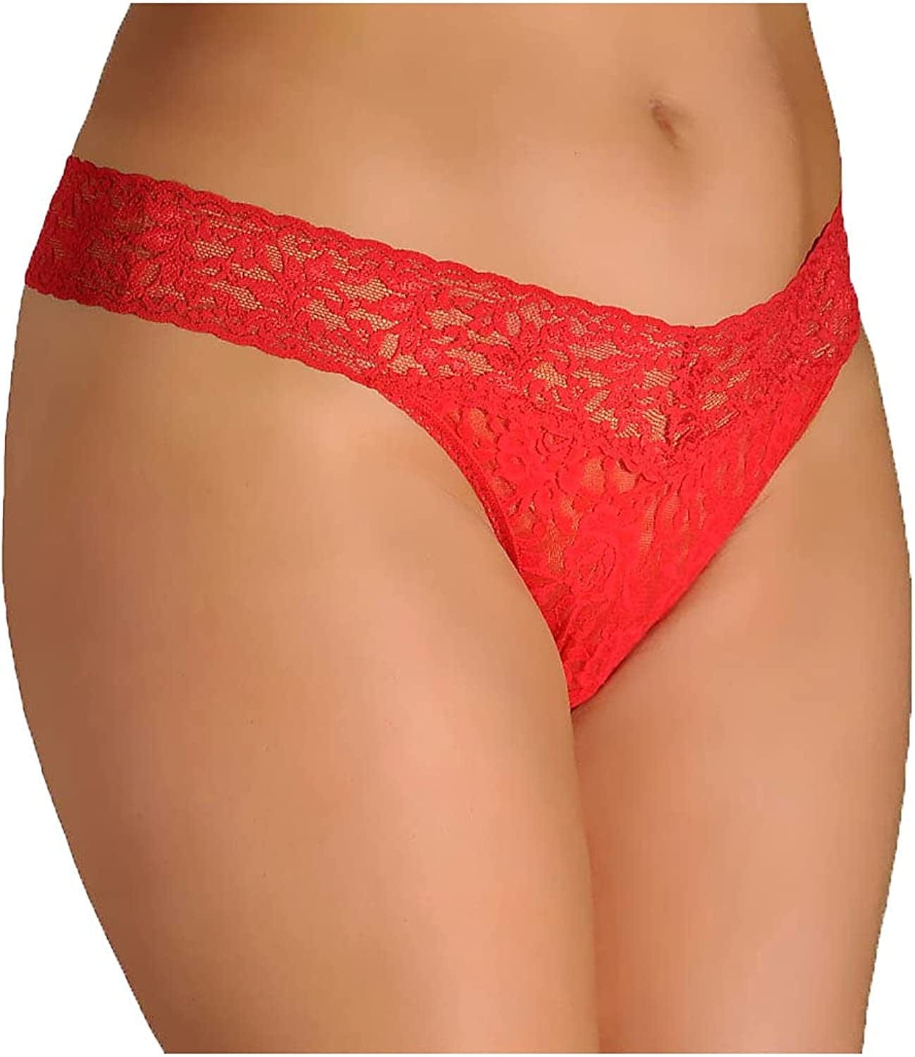 Hanky Panky, plus Size Original Rise Thong, One Size (14-24) Red / One Size