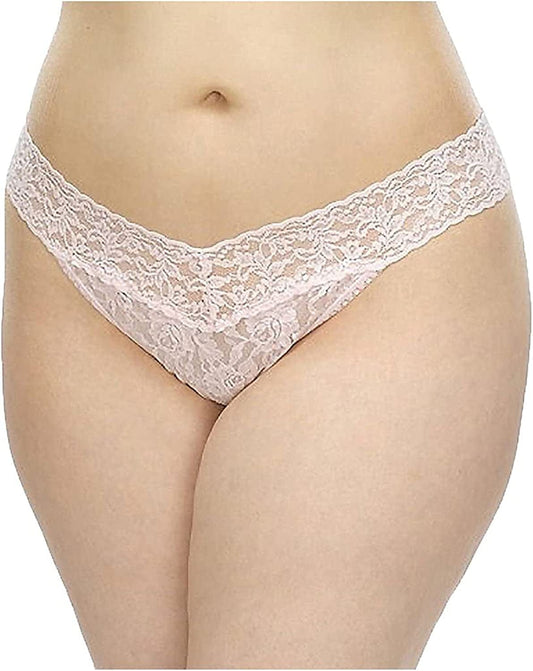 Hanky Panky, plus Size Original Rise Thong, One Size (14-24) Bliss Pink / One Size