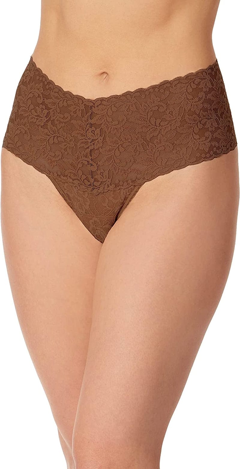 Hanky Panky, Retro Thong, OS Fits 0-12 Macchiato / One Size