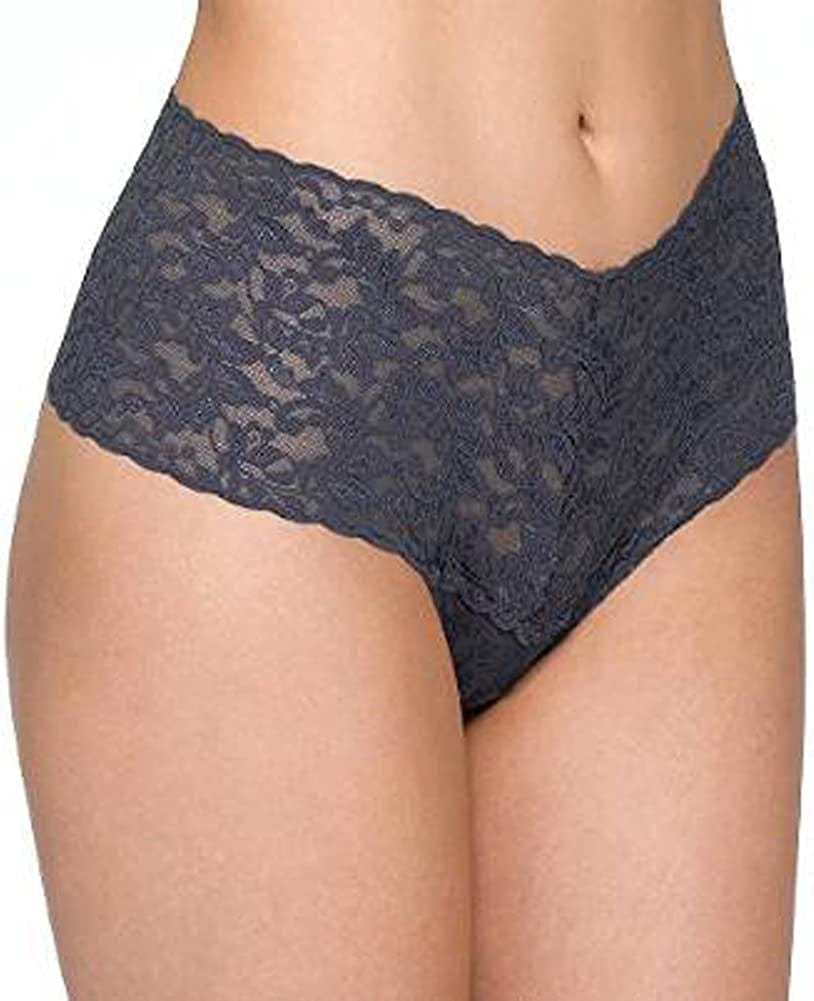 Hanky Panky, Retro Thong, OS Fits 0-12 Granite / One Size