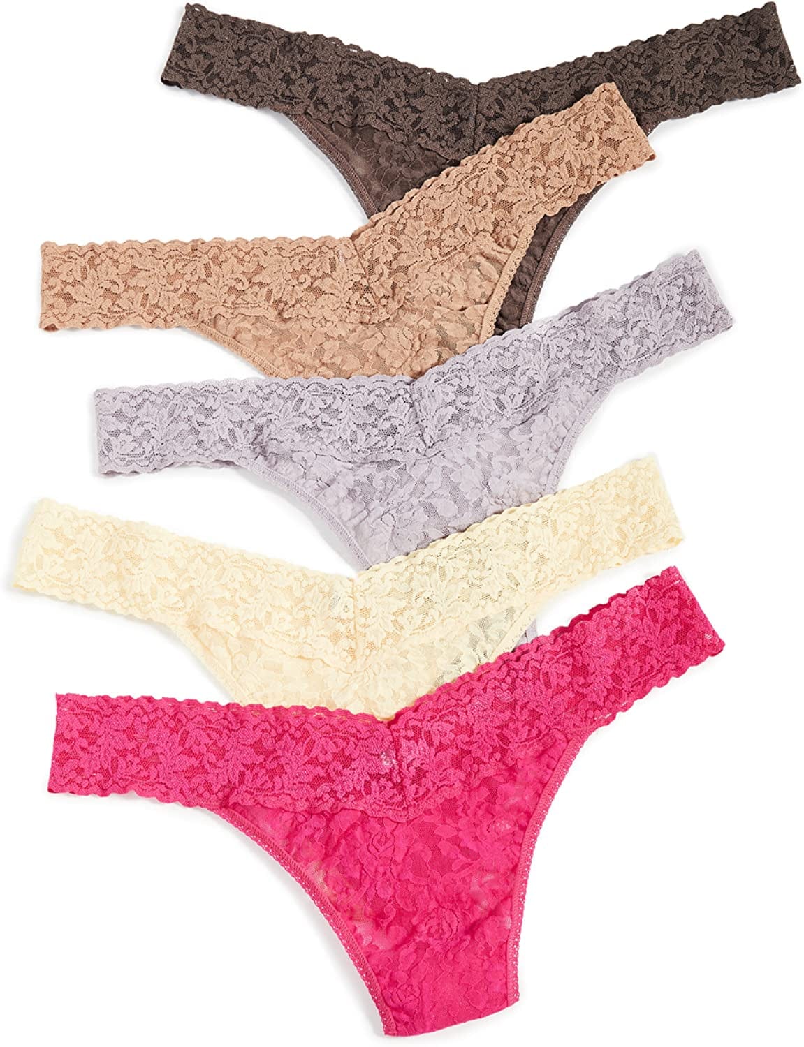 Hanky Panky, Signature Lace plus Thong 5 Pack Print Box, One Size (14-24) Lady / One Size