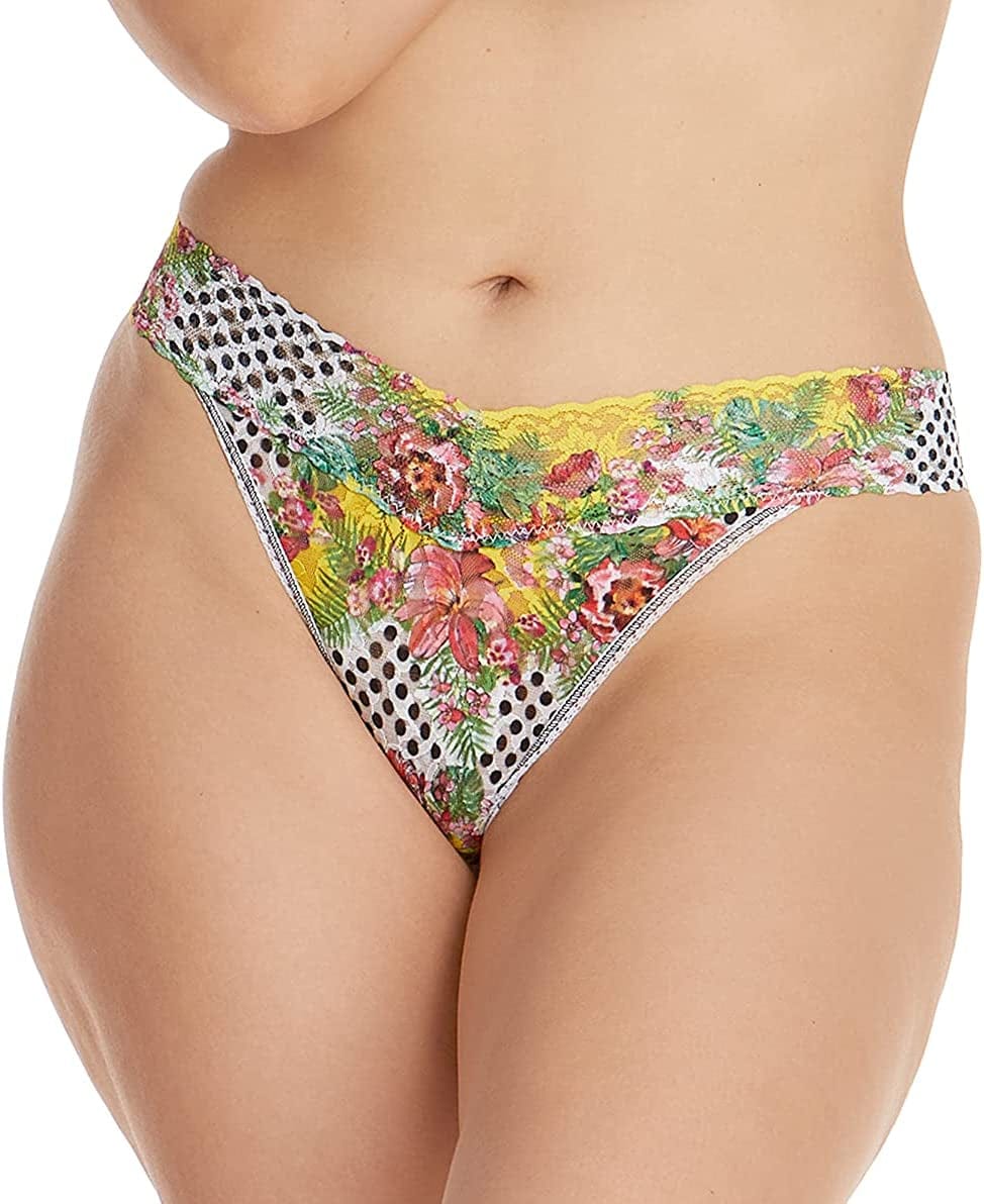 Hanky Panky Teens Floral Mashup Original Rise Thong Teens Floral Mashup / One Size