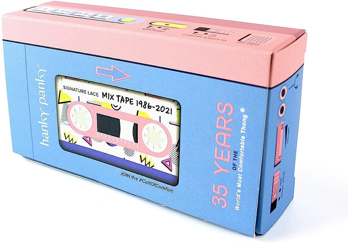 Hanky Panky Walkman Featuring 1980S - 2010S 4-Pack Low Rise Thongs Multi / One Size