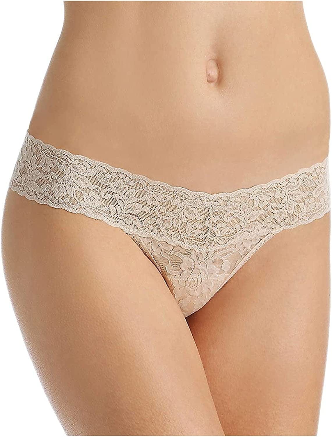 Hanky Panky Women'S Petite Signature Lace Low Rise Thong Chai / One Size