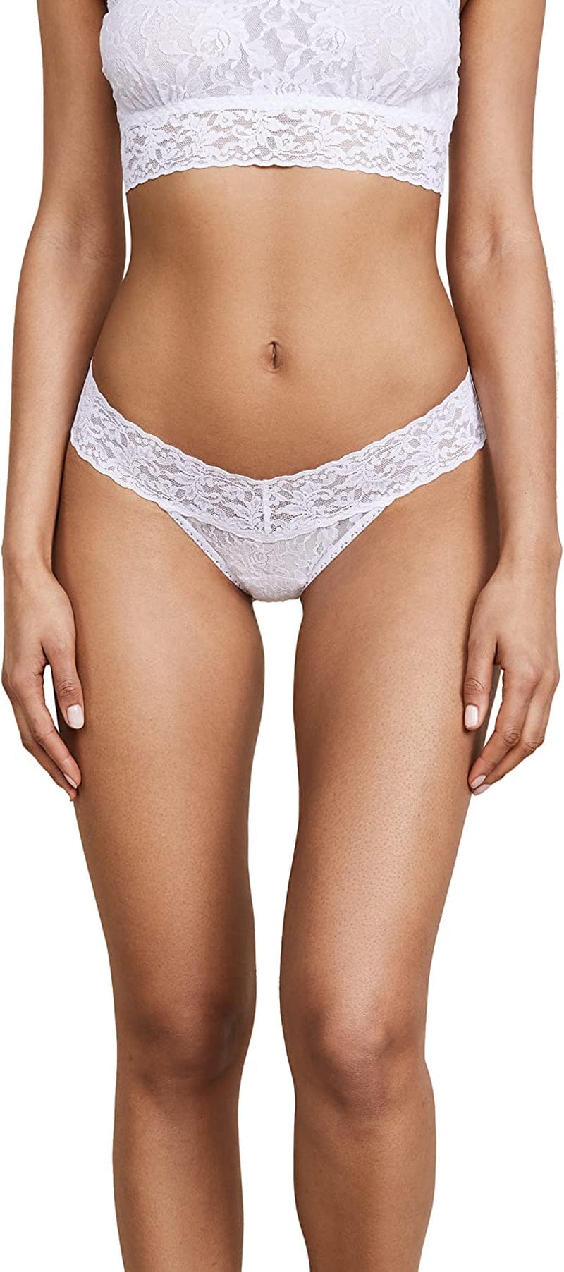 Hanky Panky Women'S Petite Signature Lace Low Rise Thong White / One Size