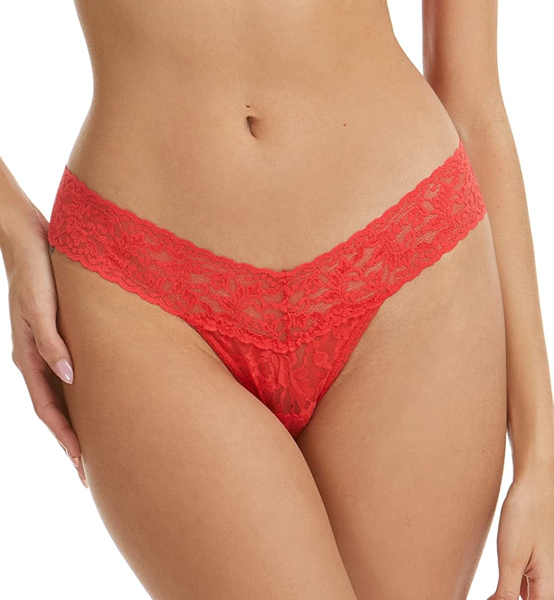 Hanky Panky Women'S Signature Lace Low Rise Thong Deep Sea Coral