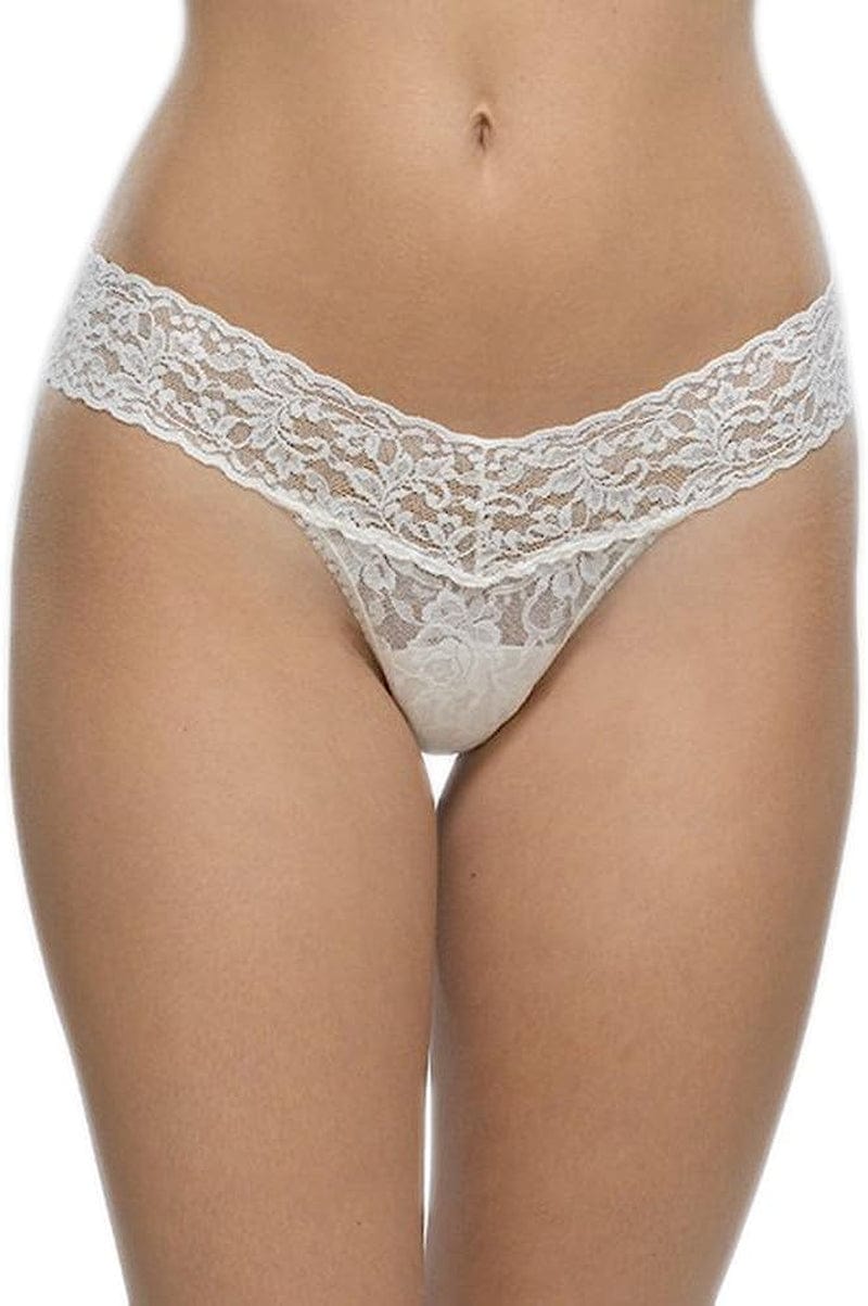 Hanky Panky Women'S Signature Lace Low Rise Thong White