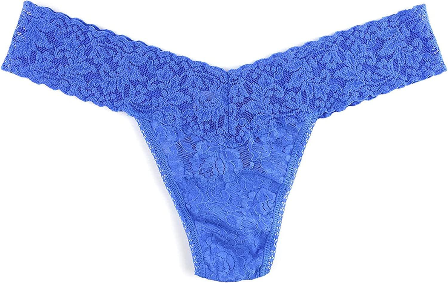 Hanky Panky Women'S Signature Lace Low Rise Thong Sea Blue