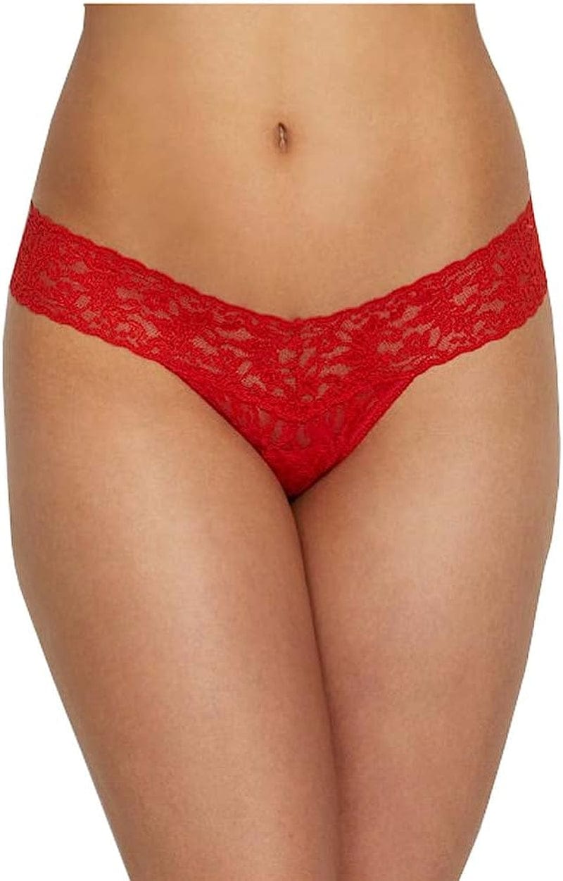 Hanky Panky Women'S Signature Lace Low Rise Thong Red
