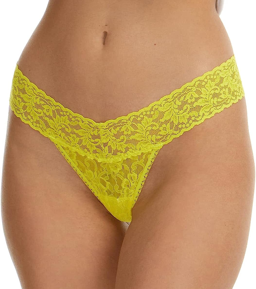 Hanky Panky Women'S Signature Lace Low Rise Thong Sunny Day