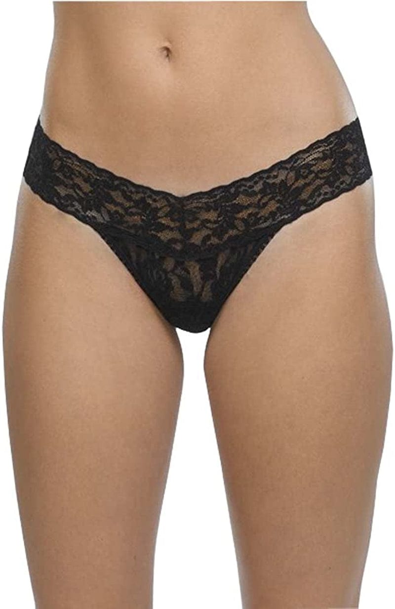 Hanky Panky Women'S Signature Lace Low Rise Thong Black