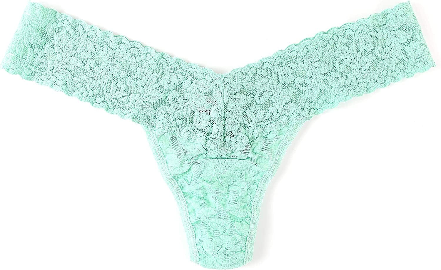 Hanky Panky Women'S Signature Lace Low Rise Thong Mint Sprig Green