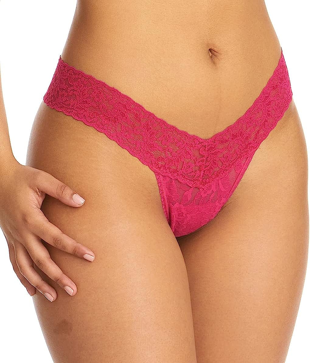 Hanky Panky Women'S Signature Lace Low Rise Thong Venetian Pink
