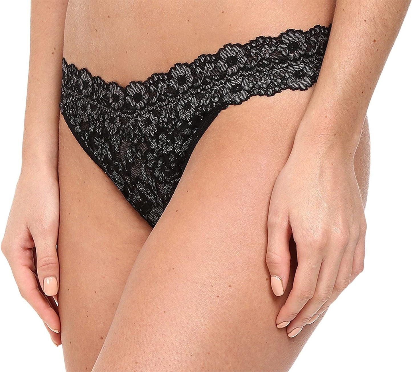 Hanky Panky Women'S X-Dye Orig Rise Thong Black Heather / One Size