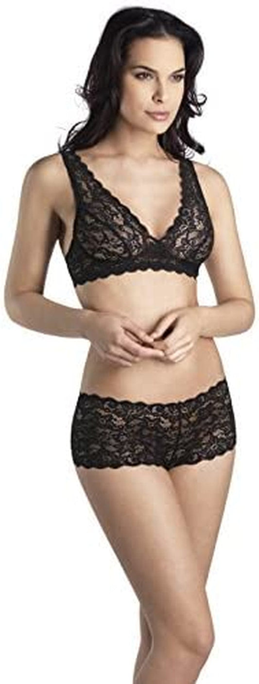 HANRO Women'S Luxury Moments Lace Soft Cup Bra Black / 34D