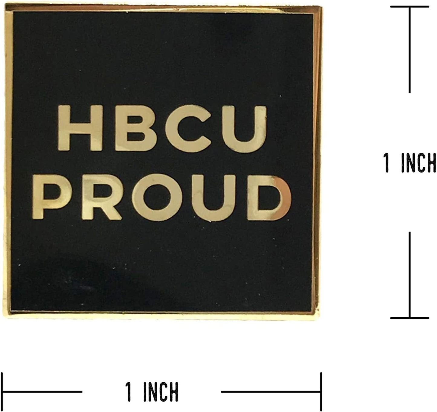 HBCU Pride Grad Lapel Pin - Black History Educated Women Strong African American Brooch Pinback Badge