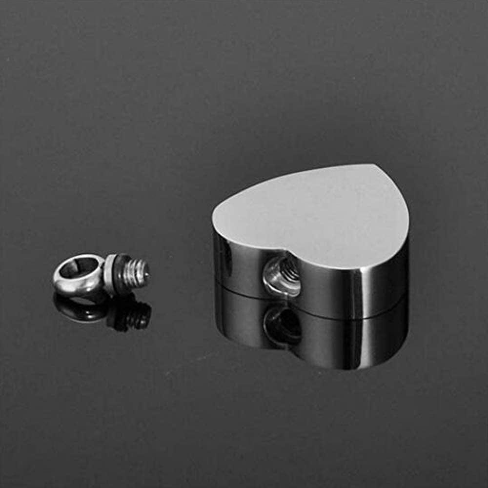 Heart Cremation Urn Necklace for Ashes Urn Jewelry Memorial Pendant with Fill Kit and Gift Velvet Bag - Your Wings Were Ready but Our Hearts Were Not