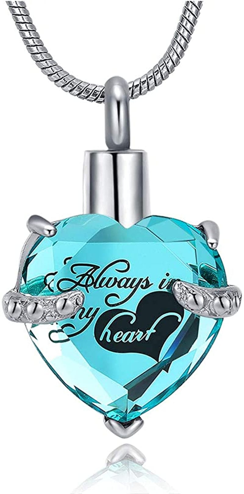 Heart Urn Necklace for Ashes Stainless Steel Cremation Jewelry for Ashes Keepsake Necklaces … Z-LB Love Heart
