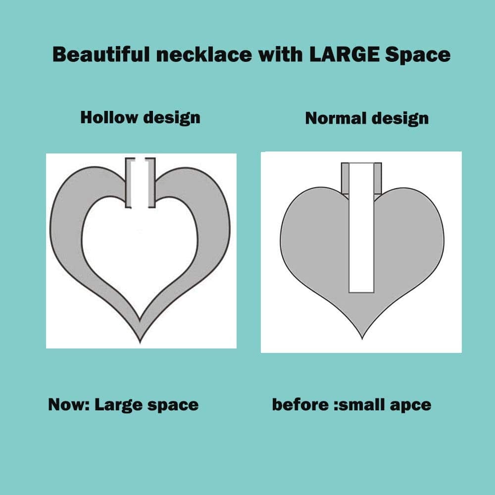 Heart Urn Necklace for Ashes Stainless Steel Cremation Jewelry for Ashes Keepsake Necklaces …