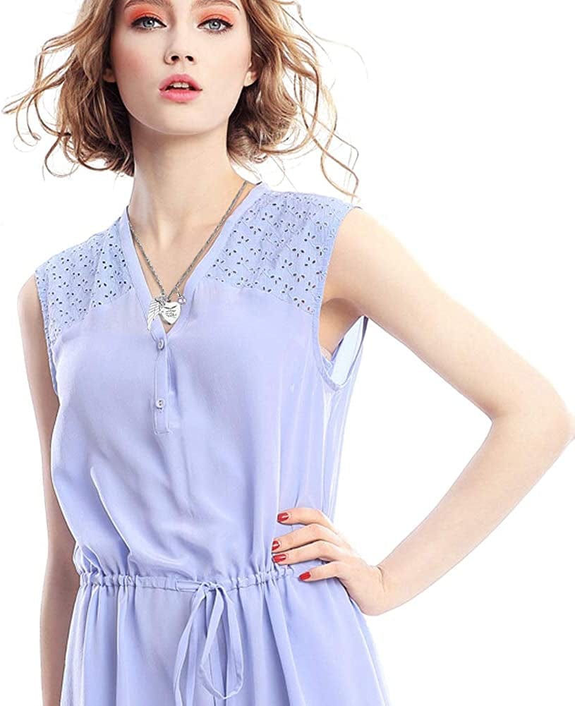 Heart Urn Necklace for Ashes with 12 Birthstones Cremation Jewelry for Ashes -Your Wings Were Ready My Heart Was Not