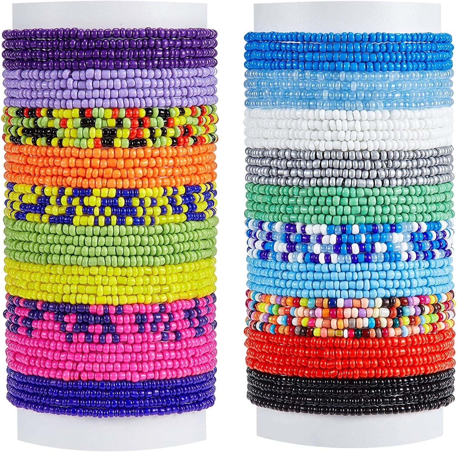 Hicarer 20 Pieces Waist Bead Jewelry Women Waist Chain Colorful Body Chain Beach Bikini Belly Chains Waist Beads for Women Girls Summer Apparel & Accessories > Jewelry > Body Jewelry Hicarer