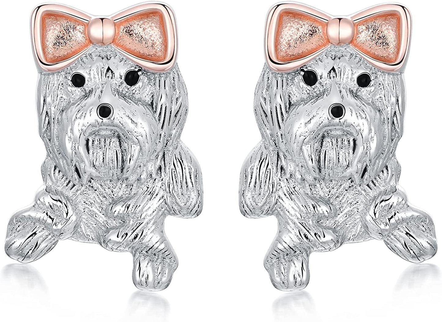 Highland Cow Scottie Dog Greyhound Chihuahua Flamingo Octopus Stud Earrings Sterling Silver Cow Bull Earrings Cute Animal Lover Jewelry Gifts Scottie Dog