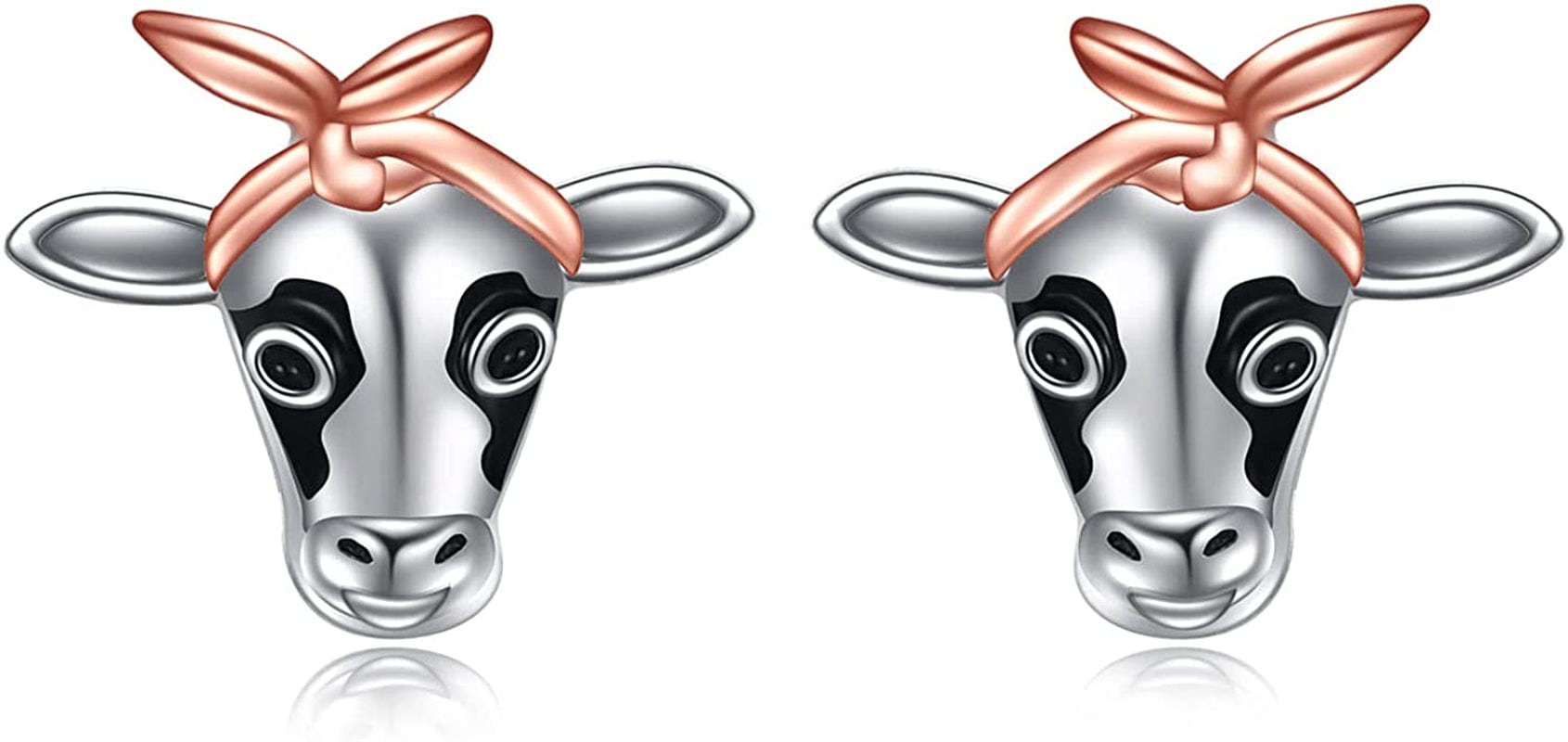 Highland Cow Scottie Dog Greyhound Chihuahua Flamingo Octopus Stud Earrings Sterling Silver Cow Bull Earrings Cute Animal Lover Jewelry Gifts Cow