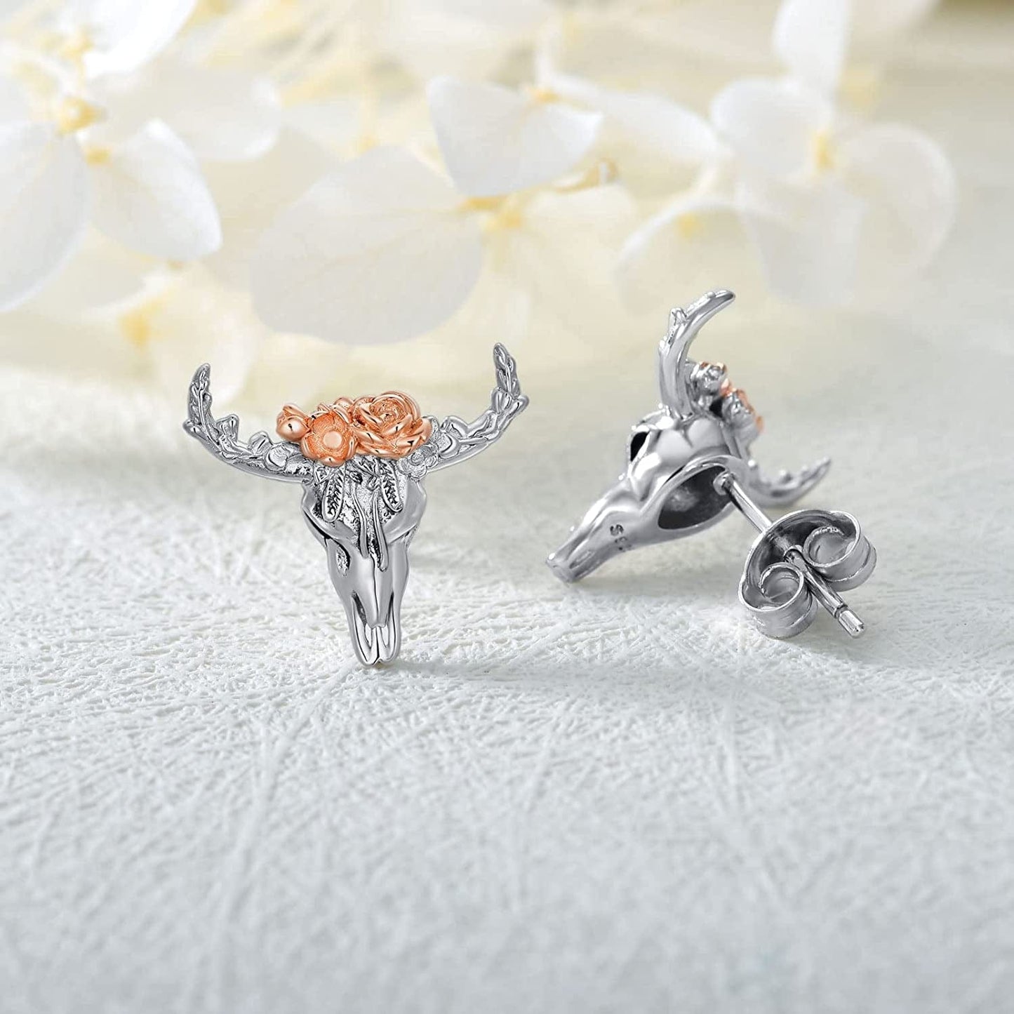 Highland Cow Scottie Dog Greyhound Chihuahua Flamingo Octopus Stud Earrings Sterling Silver Cow Bull Earrings Cute Animal Lover Jewelry Gifts