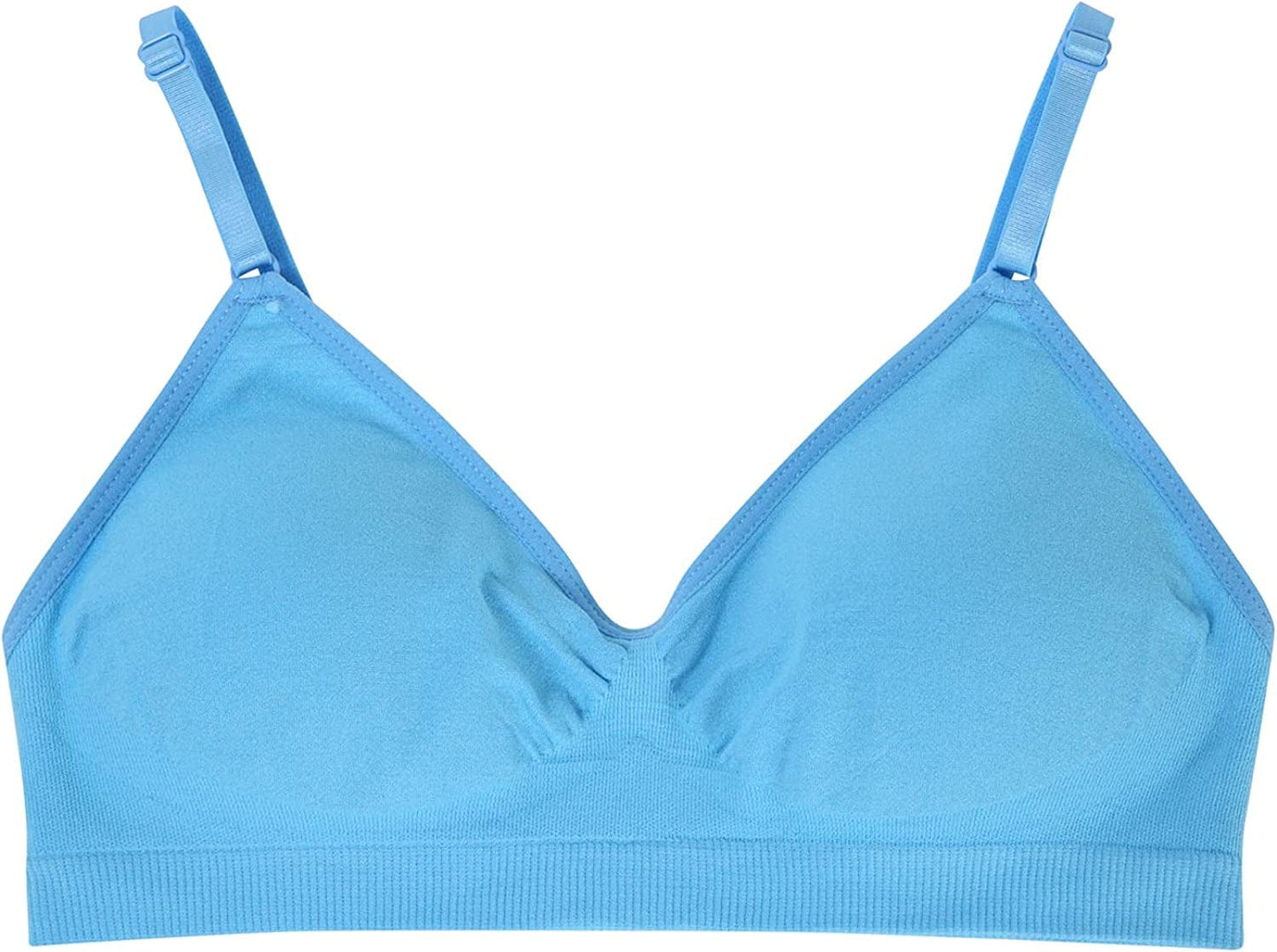 HIVOF Girls Comfortable Camisole Bra with Adjustable Thin Straps - 5 Packs