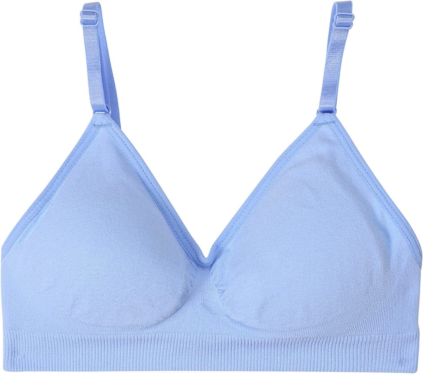 HIVOF Girls Comfortable Camisole Bra with Adjustable Thin Straps - 5 Packs