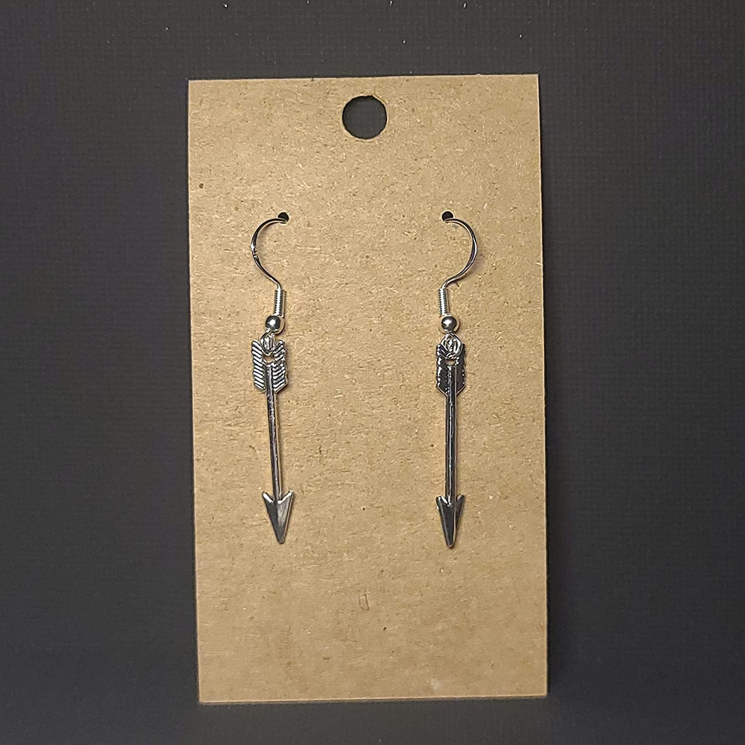 Honbay 100PCS 1.2Inch Antique Silver Alloy Arrow Charms Pendant for Jewelry Making or DIY Crafts