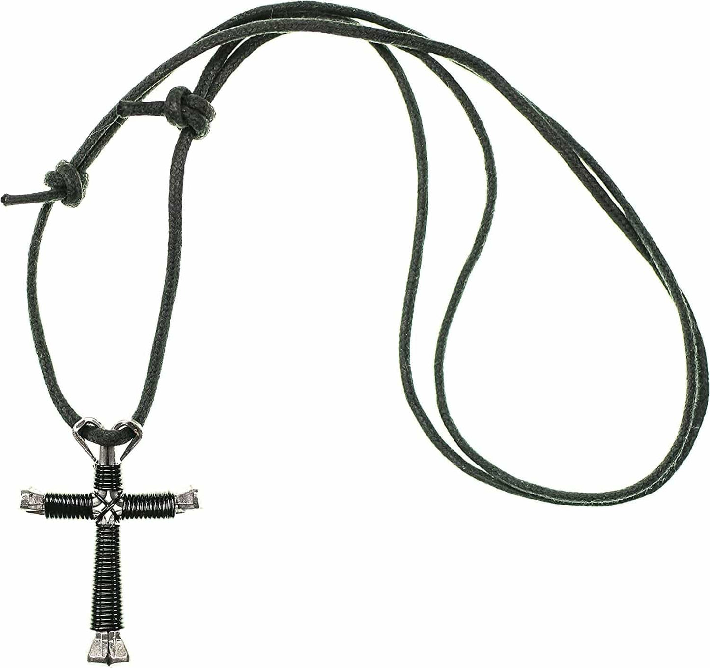 Horseshoe Nail Cross Necklace