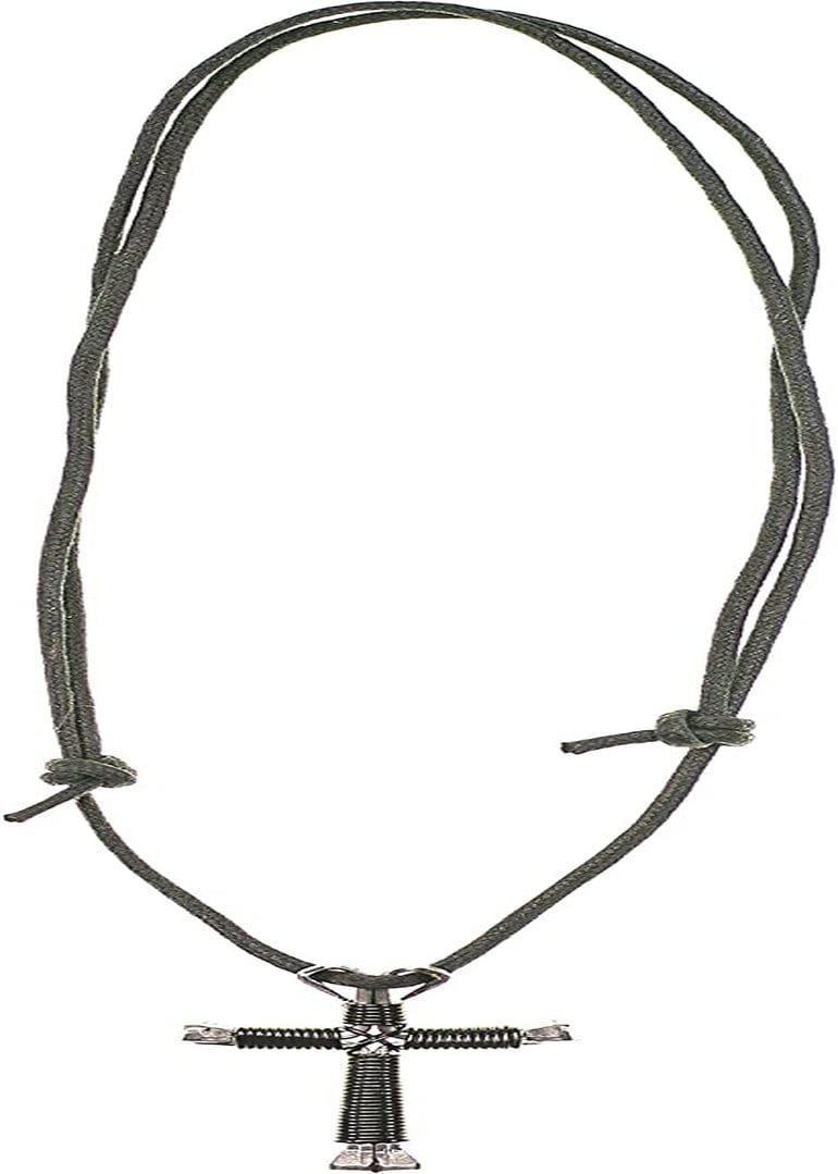 Horseshoe Nail Cross Necklace