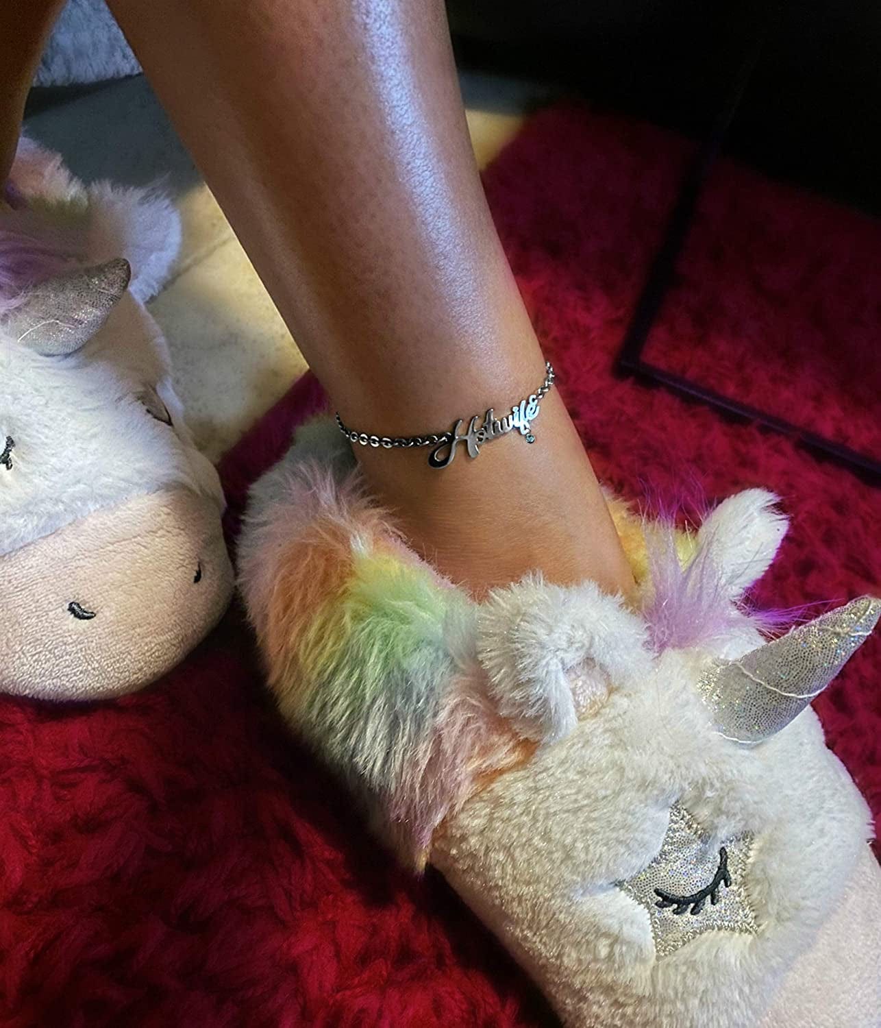 π HOTWIFE π Stainless Steel Anklet, Necklace & Bracelet Jewelry - Hot Wife, Queen of Spades, Vixen, Threesome, Naughty, QOS, MFM, Swinger Apparel & Accessories > Jewelry > Anklets His and Hers Intimates