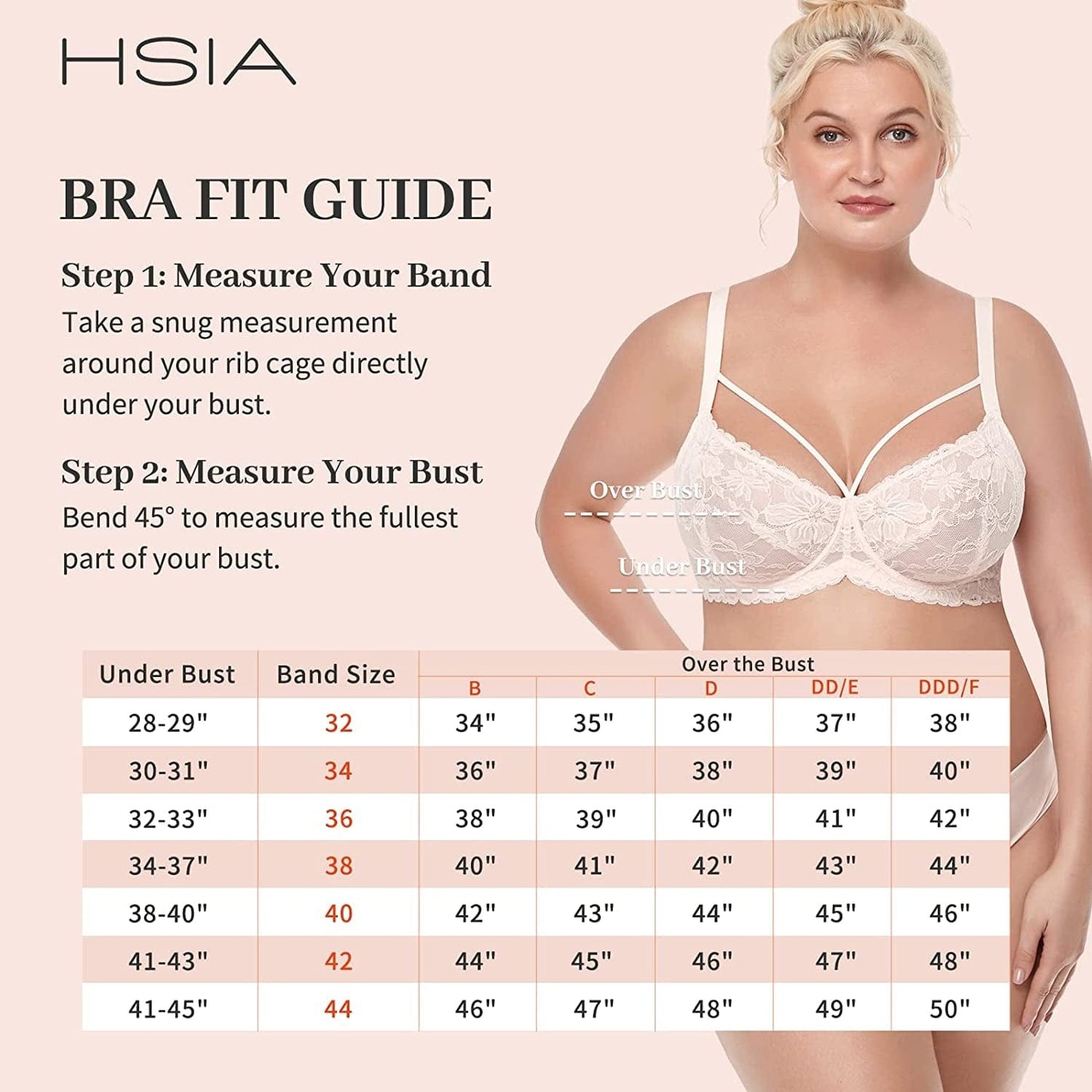 HSIA Minimizer Bra for Women,Unlined Non Padded Lace Sexy plus Size Bras Full Figure Black Bras