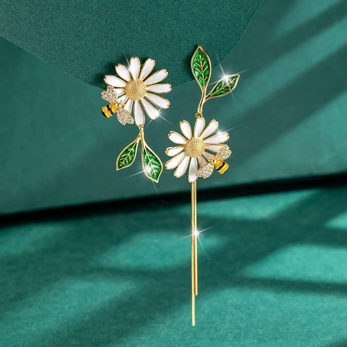 Hummingbird Threader Earrings Rhinestone Chain Tassel Earring Lady Earchain Jewelry Fashionable Earrings Dangling Women Girls Christmas Birthday Gifts Q29 / One Size