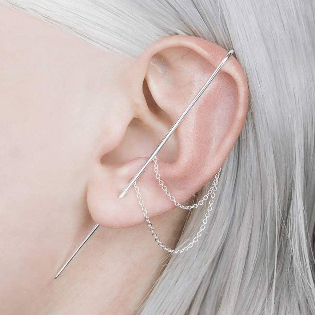 Hummingbird Threader Earrings Rhinestone Chain Tassel Earring Lady Earchain Jewelry Fashionable Earrings Dangling Women Girls Christmas Birthday Gifts Q2 / One Size