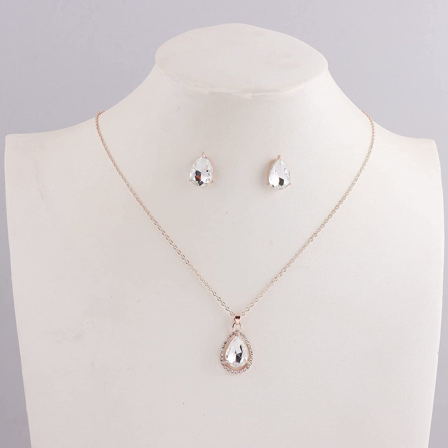 I Can'T Say"I Do" without You | 1-4-6-8 Sets Bridesmaid Jewelry Sets for Women Girls 18K Gold/Rose Gold/Silver Plated Necklace and Earring Set for Wedding Gifts