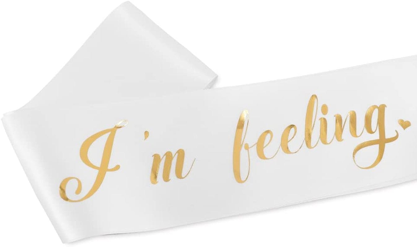 "I'M Feeling 22" Sash - 22Nd Birthday Sash 22 Birthday Gifts Party Favors, Supplies and Decorations(White) Apparel & Accessories > Clothing Accessories > Sashes ADBetty