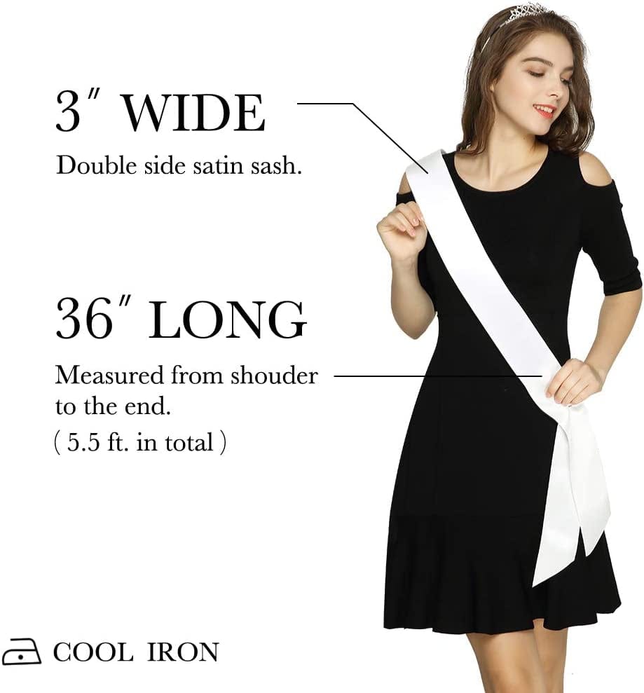 "I'M Feeling 22" Sash - 22Nd Birthday Sash 22 Birthday Gifts Party Favors, Supplies and Decorations(White) Apparel & Accessories > Clothing Accessories > Sashes ADBetty