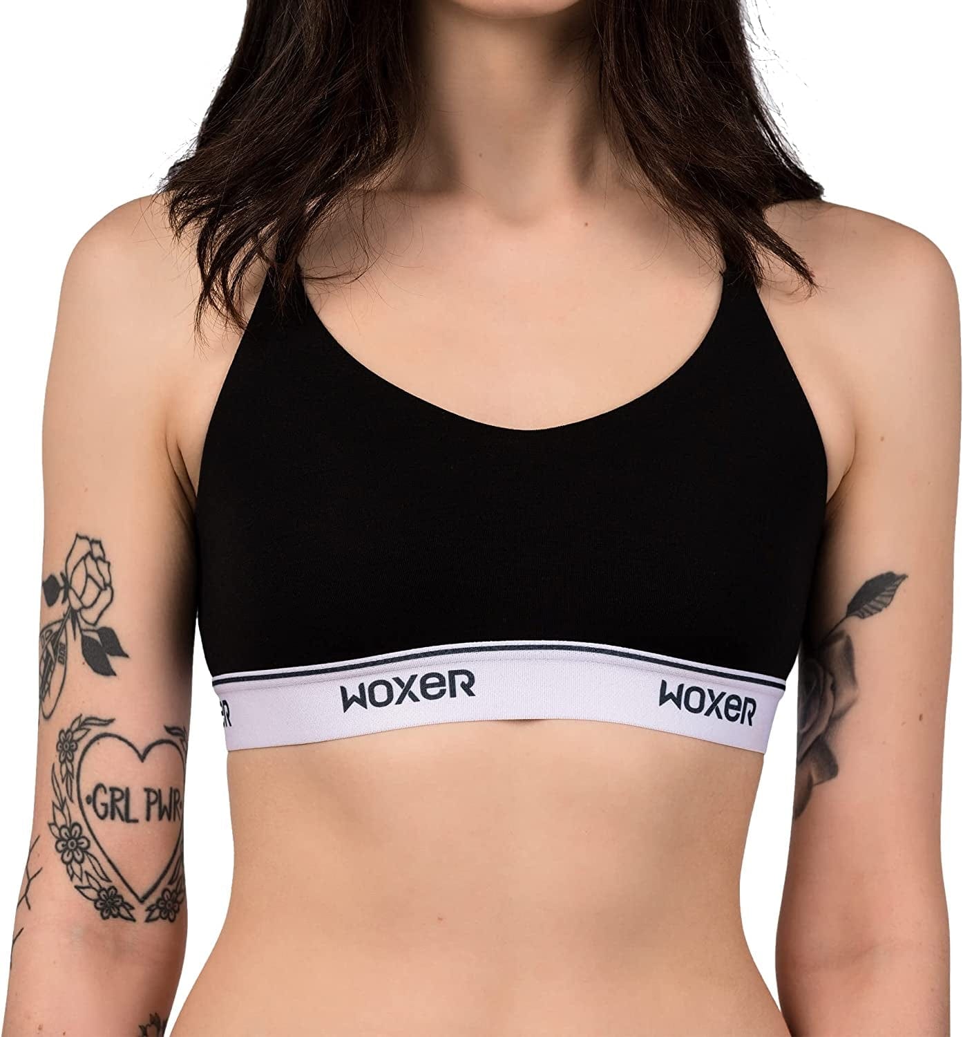 Icon Bralettes for Women - Wireless, Seamless, Comfortable Support Bra Black / Small