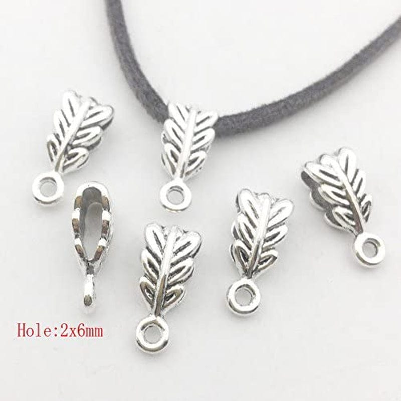 Ilovediybeads 100G (About 125Pcs) Mixed Tibetan Tube, Spacer Bail Bead Hanger Fit Charm European Bracelet Pendant (Antique Silver), 125