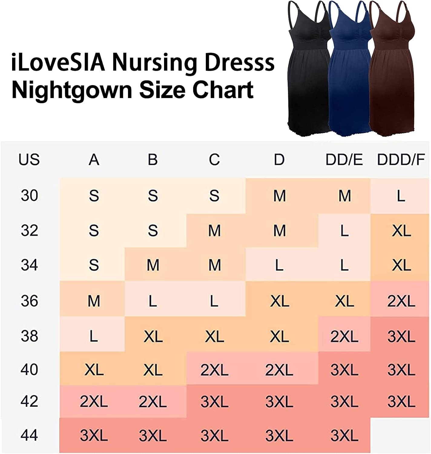 Ilovesia 2Pack Women'S Seamless Maternity Breastfeeding Nursing Dress with Build-In Bra