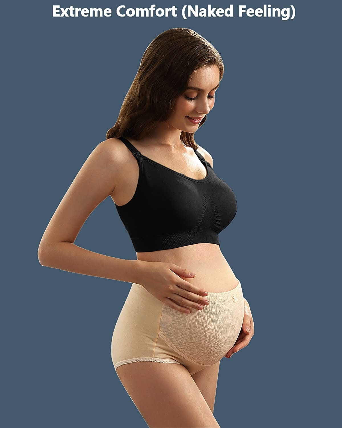 Ilovesia 3PACK Womens Full Bust Nursing Bra Seamless Maternity Bra