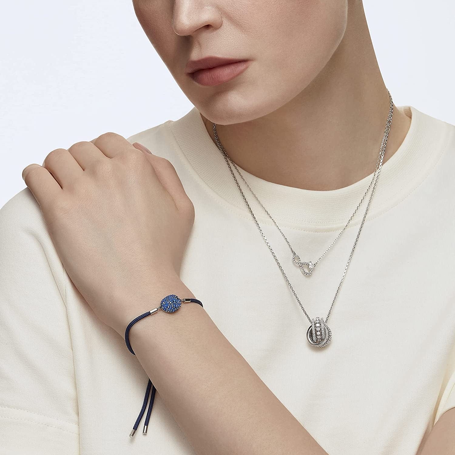 Infinity Crystal Jewelry Collections, Rhodium & Rose Gold Tone Finish