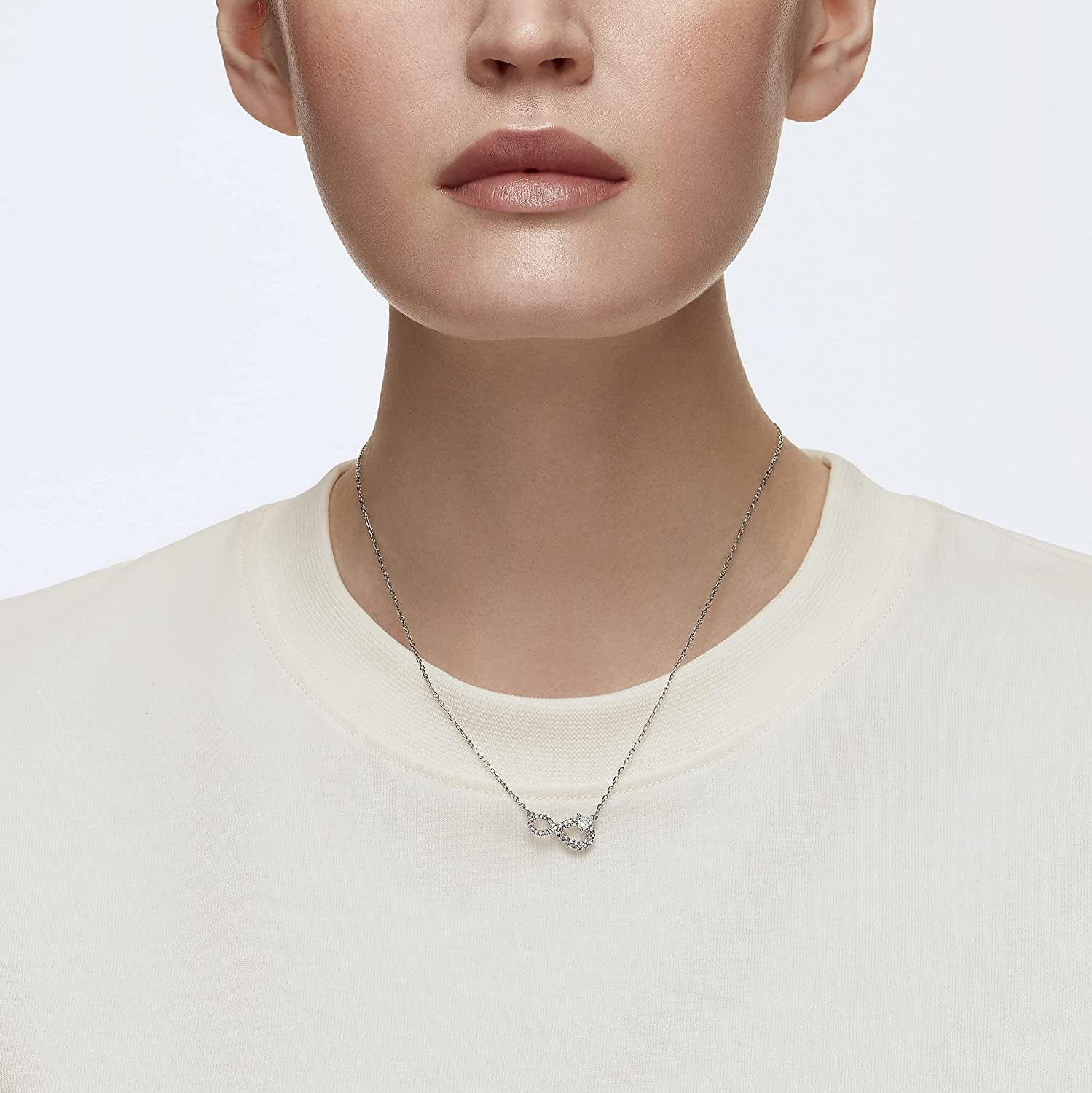 Infinity Crystal Jewelry Collections, Rhodium & Rose Gold Tone Finish