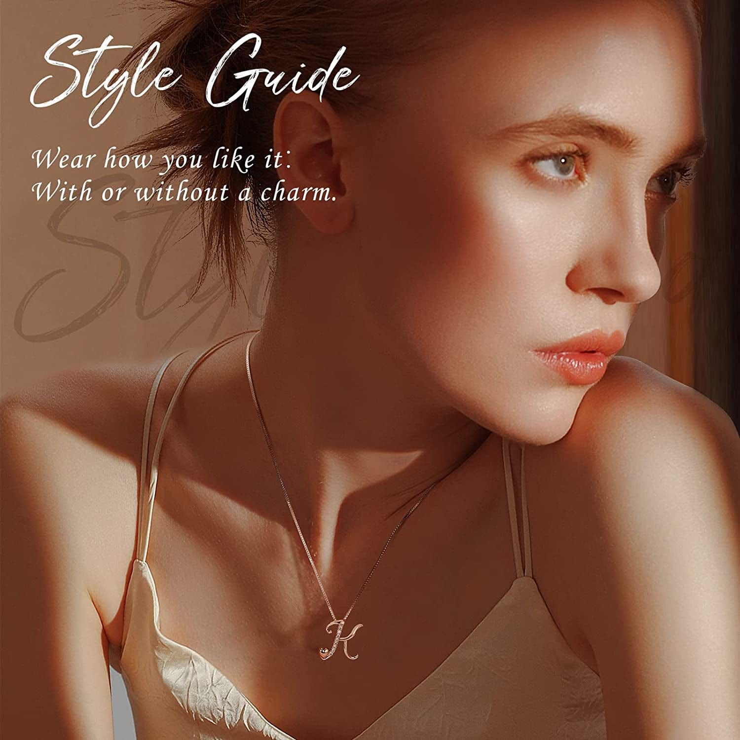 Initial Necklaces for Women, 14K Gold Plated Pendant Letter Necklace for Women Teen Girls , Dainty Gold Necklace Letter Necklace Initial Necklace Jewelry Gifts for Women Girls