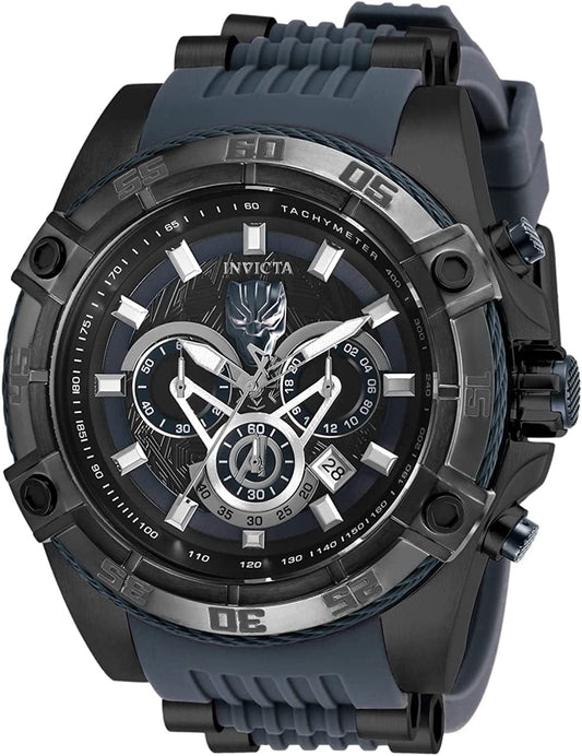 Invicta Men'S Marvel"Black Panther" Analog Display Chronograph Quartz Watch 26802