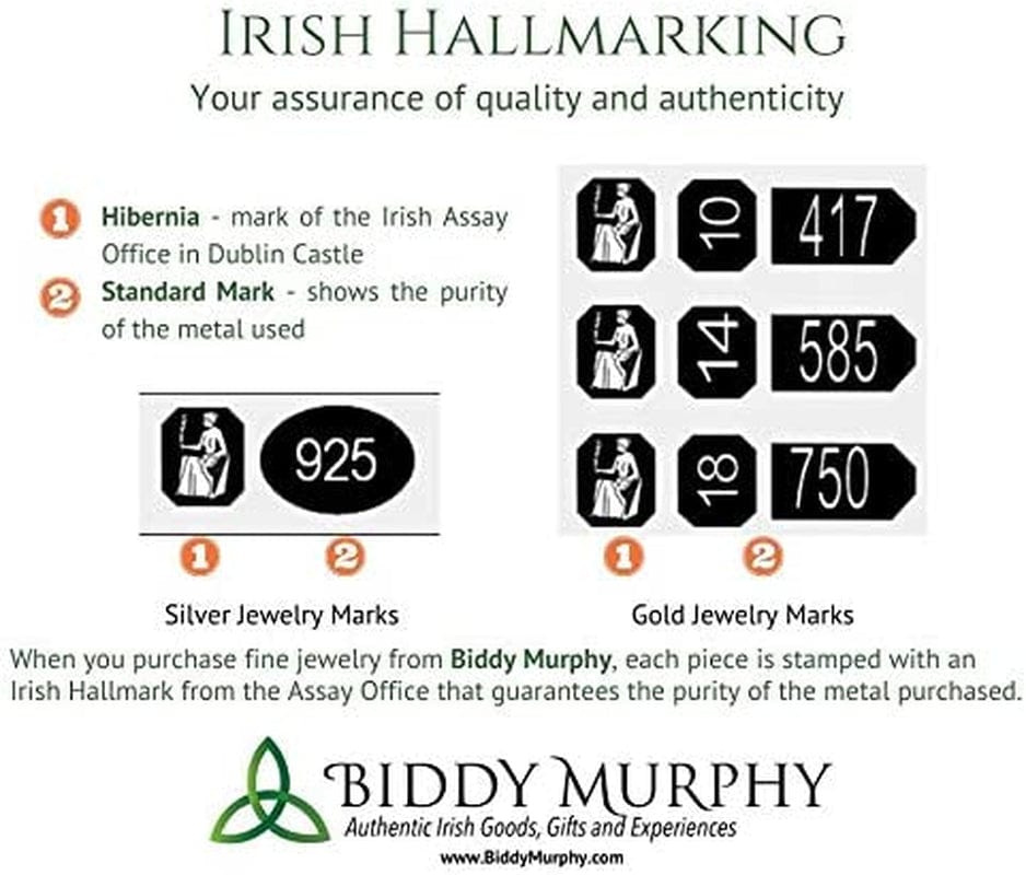 Irish Celtic Cross Necklace with Connemara Marble, Trinity Knot Catholic 925 Sterling Silver Pendant, Fine Jewelry Imported Direct from Ireland for Men Women