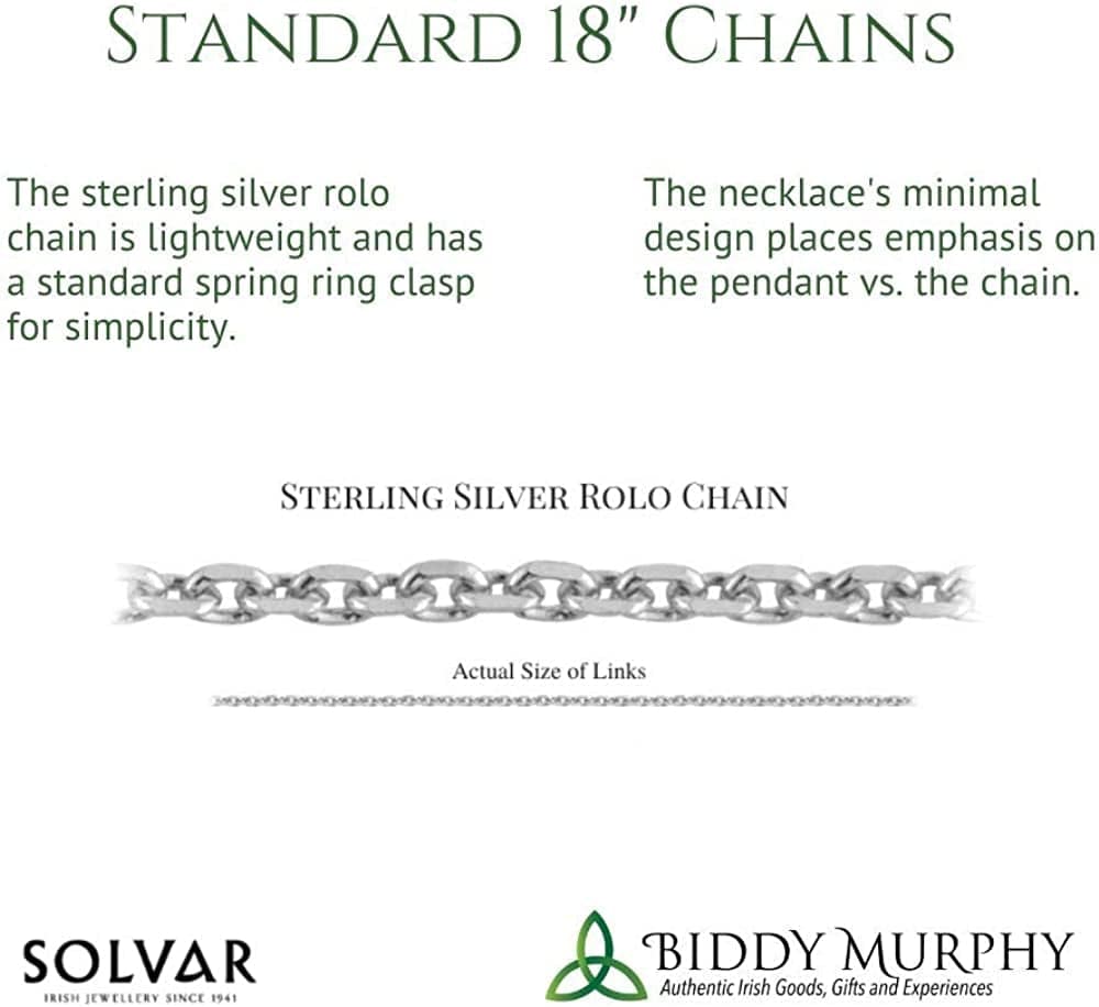 Irish Celtic Cross Necklace with Connemara Marble, Trinity Knot Catholic 925 Sterling Silver Pendant, Fine Jewelry Imported Direct from Ireland for Men Women